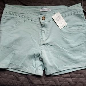 Light green-blue shorts
